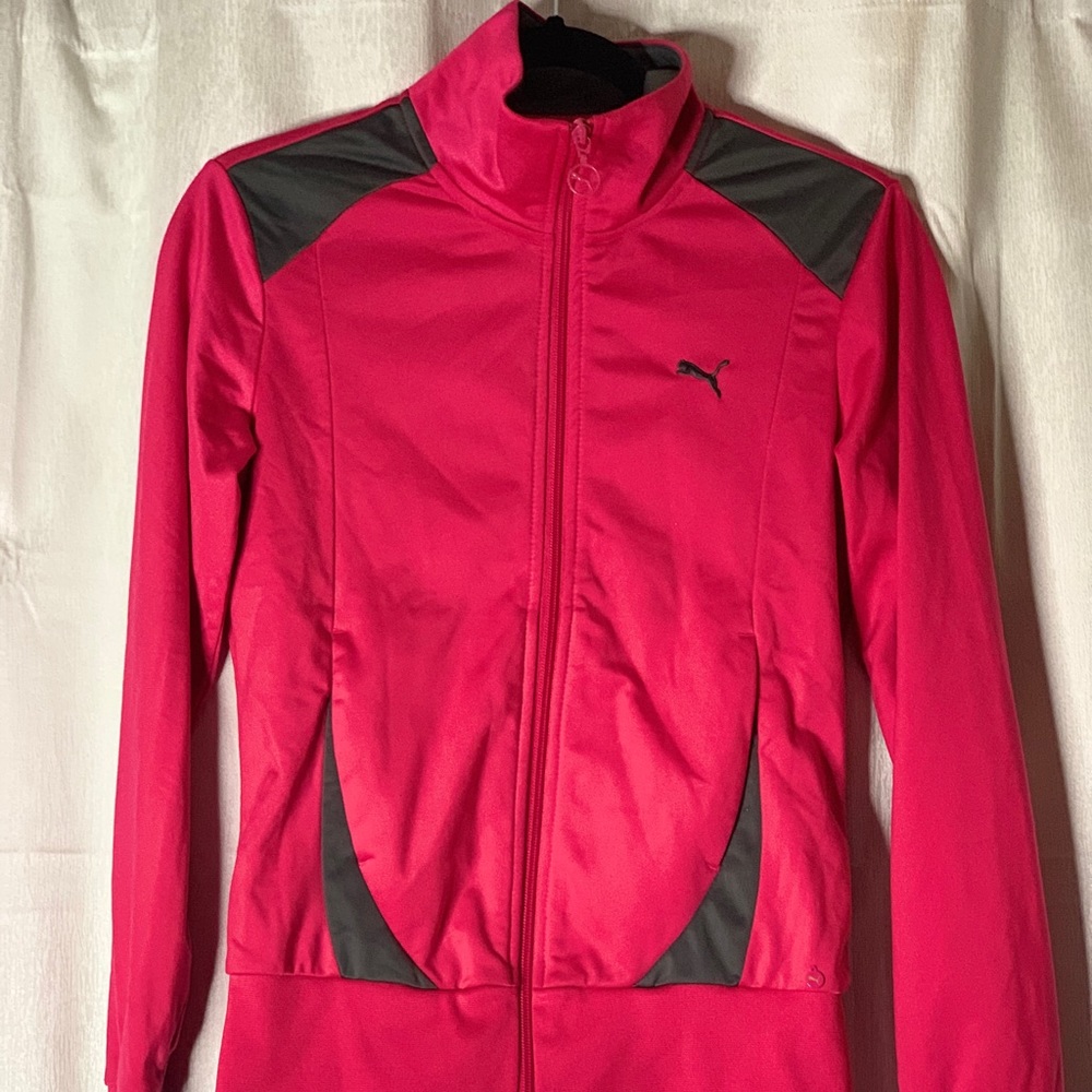 Puma Hot Pink Zip Up Jacket
